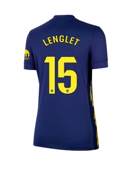 Billige Fotballdrakt Atletico Madrid Clement Lenglet #15 Replika Bortedrakt Dame 2025-26 Kortermet Billige Fotballdrakt Atletico Madrid Clement Lenglet #15 Replika Bortedrakt Dame 2025-26 Kortermet